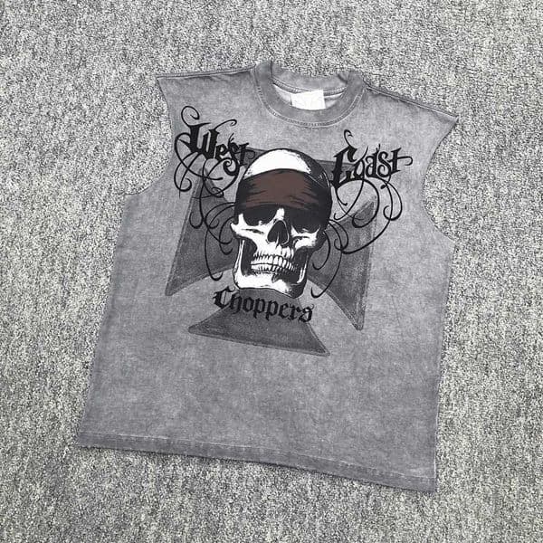 Yao Fashion Luxury Brand Retro Casual Tops Oversize Loose Tee Tank Streetwear Graphics Print Men Clothing Vest For Men Unisex X260516