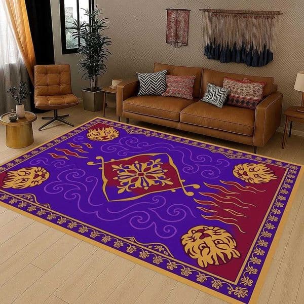 Aladdin Rug Aladdin Magic Carpet Fantastic Living Room Rug Kids Room Rug Ethnic Rug Minimalist Custom Rug Floor Area Rug L260515