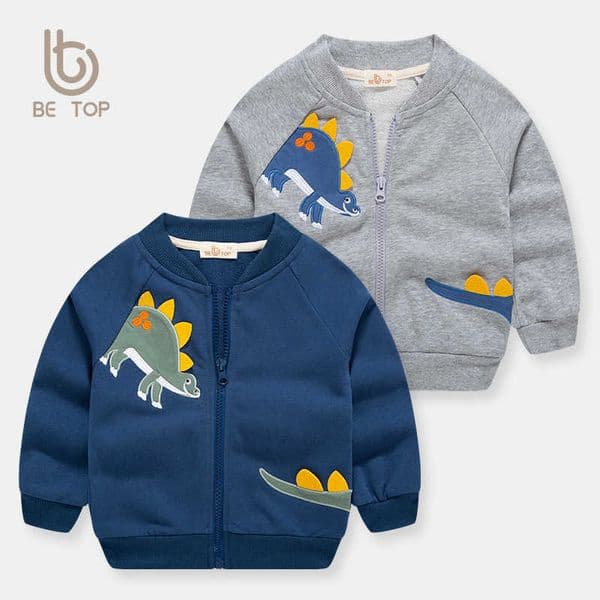 Autumn zip-up jacket for boys 2026 new stylish baseball jacket childrens casual top baby jacket cardigan L260515ZZ49