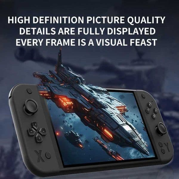 G90 7-inch 64GB 4000mAh portable handheld game console arcade suitable for PSP/PS1 retro TV game controller boys gift Z2605161