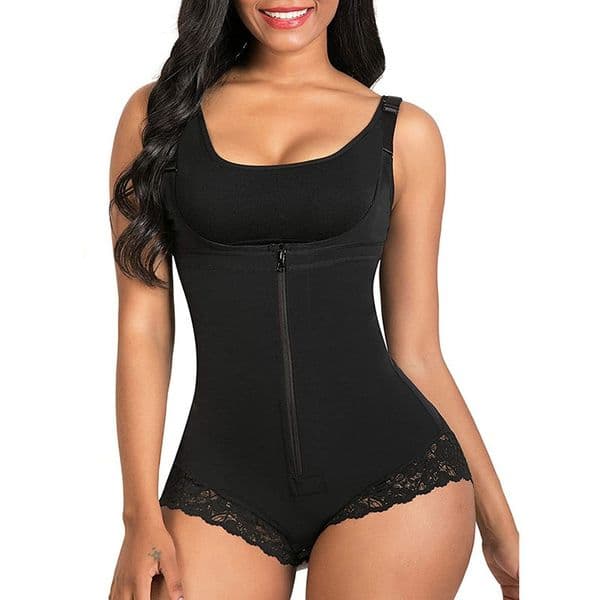 Plus Size Shapewear Bodysuit for Women - High Waist Tummy Control Butt Lifting Seamless Compression Body Shaper for Daily Wear Underwear Postpartum Belly