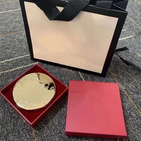 Luxury Designer Decor Luxury Designer Decor 2025 New Gift Set Portable Gold Makeup Classic Letter Folding Double Sided Round room Cabinet Gi 16