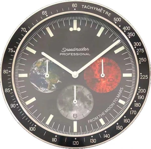 14 Inch Christmas Home Decoration Gift Luxury Clock Modern Design Large Wall Watch Glow In Dark