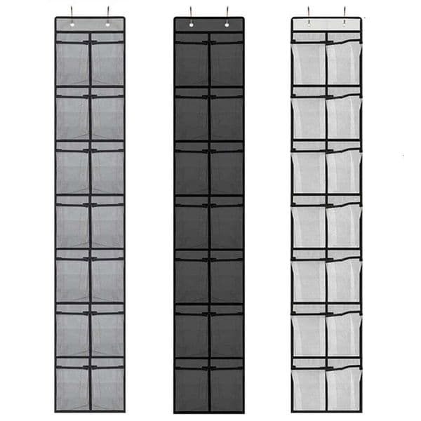 Over The Door Organizer, 14 Large Mesh Pockets Hanging Shoe Rack Bag for Closet Organizers and Storage 26W0516