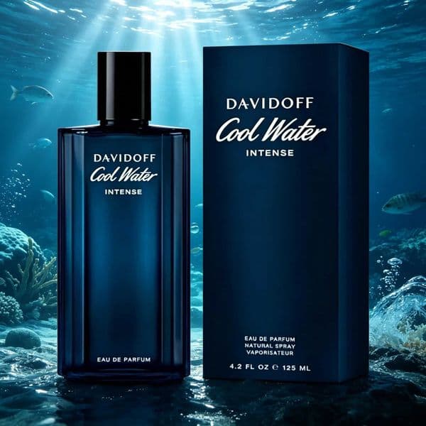 Cool Water Intense Eau de Parfum for Men ReFreshing Aquatic Woody Scent Sophisticated Design Perfect Holiday Gift C260516