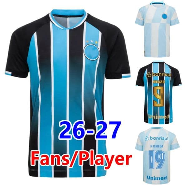 26 27 Gremio jersey fans player 2026 2027 gremio soccer jersey AMUZU ENAMORADO maillot de futol MONSALVE NORIEGA TETE Football shirt men kids uniforms