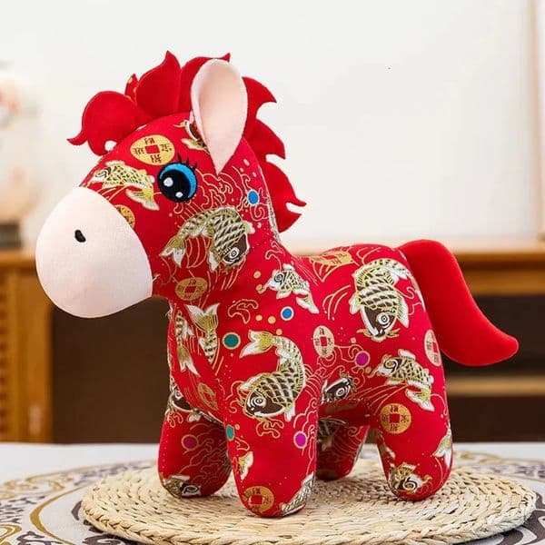 room Luxury Designer Decor Years Mascot Plush Horse Doll - 15/20Cm Stuffed Cloth Toy For Family Atmosphere & Holiday Decoration Decoration H 16