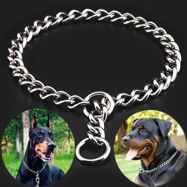 Pet P Snake Chain Collar Dog Choke Collar Stainless Steel for Dogs Adjustable Dog Training Choke Collar For Bulldog C260516