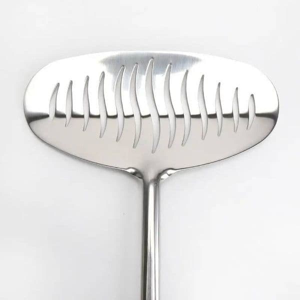 Handle Steak Slotted Flat Shovel Kitchen Cooking Tool Large Stainless Steel Fish Frying Spatula Egg Pan Scoop Nonstick Long ddmythur