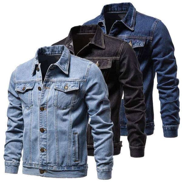 Men's Denim Trend Retro Fashion Casual Jacket Suitable Young Blue Black Youth Workwear Locomotive Spring Autumn Winter W260516