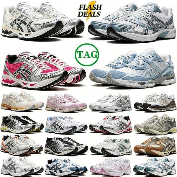 HOT SALE Designer Running Shoes Gels K14 Nyc 1130 Mens Womens Cream Solar Power Pure Sier Outdoor Hiking Sneakers Sports Athleisure Trainers Fashion Daily Outfit
