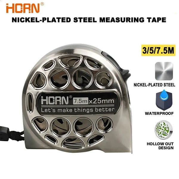 3/5/75M Metric Tape Measure Stainless Steel Anti-corrosion Retractable Metric Ruler Hollow n Woodworking Measuring Tool 260515