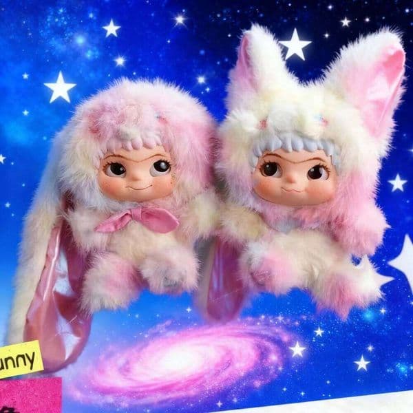 Fox&Bunny Trickor Treat Blind Linda Action Character Wakuku Mystery Box Fox Bunny Anime Keychain Doll Bag Surprise To 26Y0516