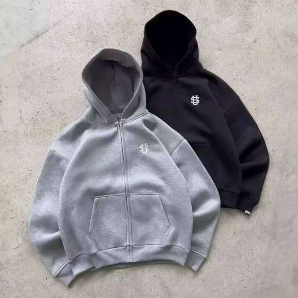 2025 Autumn/Winter Fashion Embroidery Harajuku Zipper Women's Street Y2K New Punk Sportswear unisex Casual Hoodie J260516