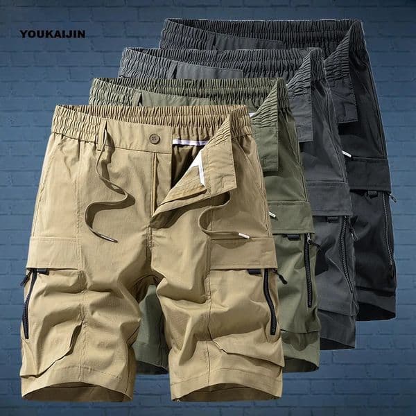 Mens Summer Cargo Shorts Quick Dry Lightweight Outdoor Hiking Tactical with Multi Large Pockets Casual Fishing Golf 2026 260515