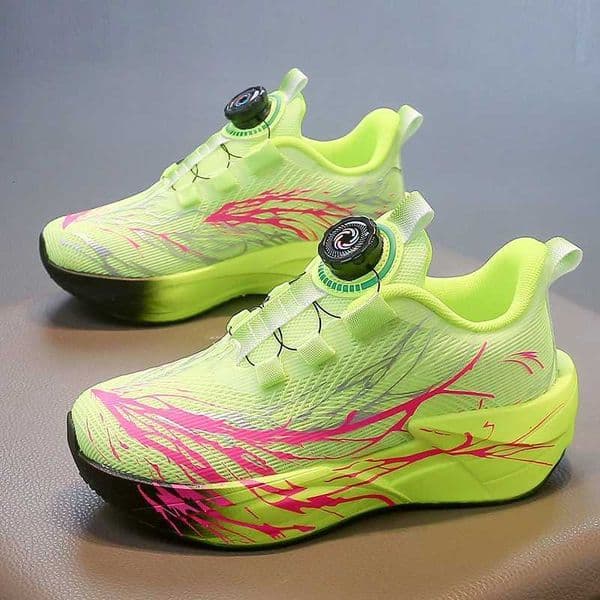 Children Running Shoes School Training Match Cushioning Anti Slip Tennis Shoes Mesh Rebound Comfortable Casual Sneakers for KidsT260516