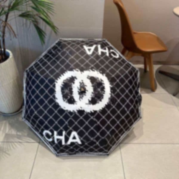 Designer Umbrella Classic Triple Fold Luxury brand automatic sunshade folding Top Quality Travel Multifunction Sun Umbrella