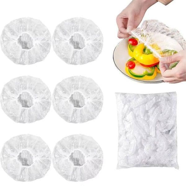 50/100/200/300Pcs Disposable Cling Film Cover Kitchen Fruit Plastic Fresh-Keeping For Food Bread Storage And Outdoor Picnics ddmythur
