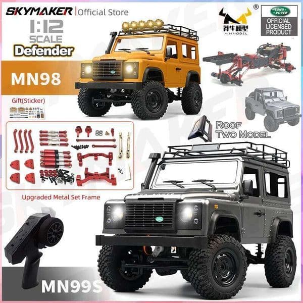 New MN99s MN98 1:12 MN Model RTR Version 2.4G 4WD Rock Crawler Defender Remote Control Car 1/12 RC Truck Cars Toys 26Y0516