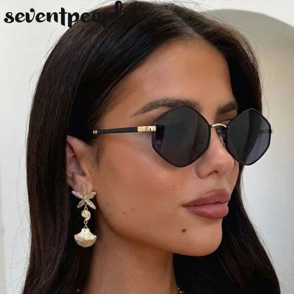 Small Frame Hexagon Punk Sunglasses Women 2026 y Classic Steampunk Polygon Sun Glasses For Ladies Vintage Shade 260515