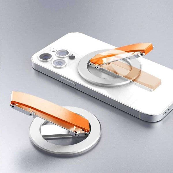 Universal Magnetic Phone Stand Grip Car Magsafe Holder Bracket Hand Strap For iPhone 17 16 15 14 13 12 11 Pro Max Samsung