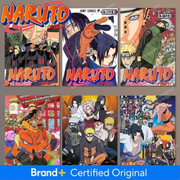 Naruto Wallpaper Naruto Sasuke Canvas Frameless Poster New Anime Peripheral Room Wall Art Dormitory Background Living Home Decoration Hot Sell
