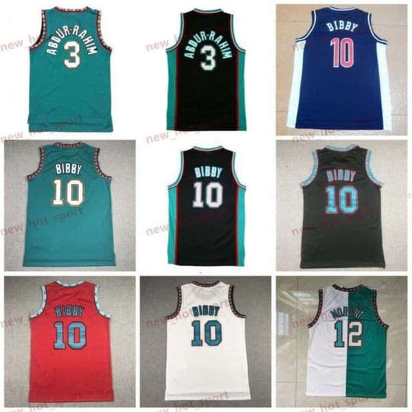 Vintage Basketball Jerseys - Bryant Reeves Mike Bibby Shareef Abdur-Rahim Ja Morant - Classic Retro Stitched Green Black White Red