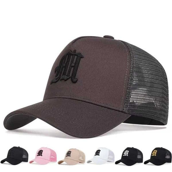 Unisex Personality M Letter Embroidery Baseball Net Caps Spring Summer Outdoor Adjustable Casual Hats Hip Hop Sunscreen Hat Q260516