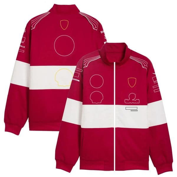Motorcycle Gear Motorcycle Gear Ride F1 Ride Team Formula 1 Vintage Racing Suits Red ride gear New Driver Same Men Women Long Sleeves Zip Sweatshirt Jacket For 66