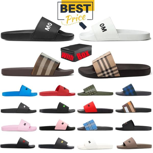With Box Designer Fashion Slipper Sliders Paris Slides Sandals Slippers For Men Women Hot Unisex Pool Beach Flip Flops Eur 35-46