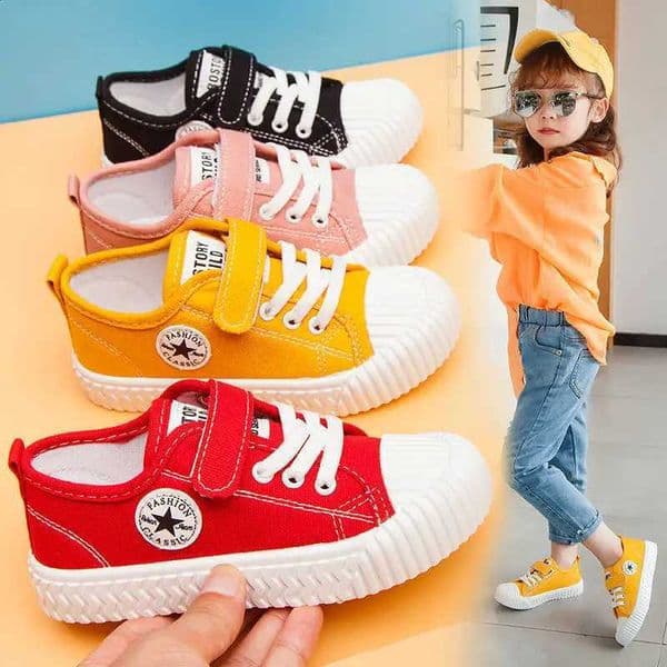 Childrens Canvas Shoes Soft Sole Comfortable Cookie Shoes Boys and Girls Breathable Non-slip Leisure Sports Canvas Shoes C260516