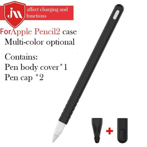 Case Pro Stylus Silicone with Pen Cap for Apple Pencil 2 2nd Generation Cover Protect Sleeve