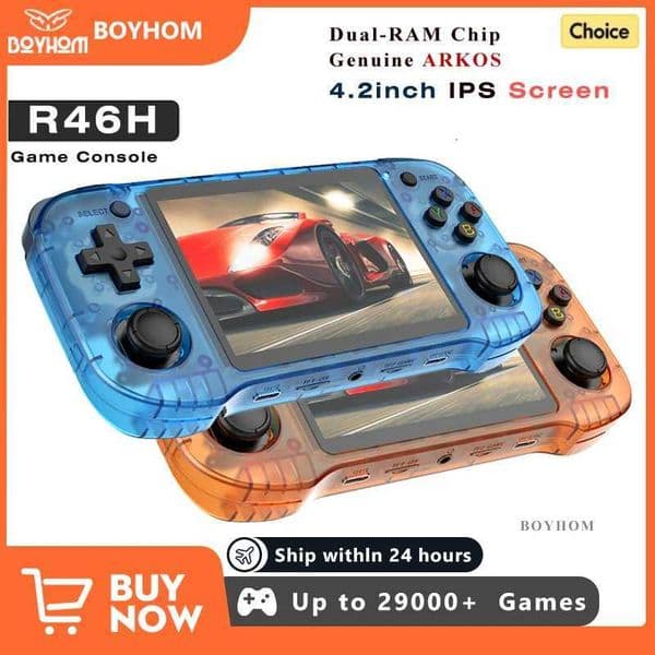 R36H PRO R46H Retro Handheld Video Game Console Linux System 42 Inch IPS Screen R36PRO Portable Pocket Video Player 64GB 128GB Z260516