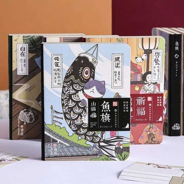 Creative Cartoon Cat Hardcover Notebook Planner Paper Diary Monthly Yearly Agenda Notepads School Student Planning Stationery L260515