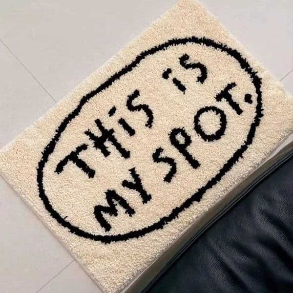 Black letter carpetbedroom bedside carpetliving room floor matcoffee table matanti slipabsorbentdirt resistant foot mat L260516