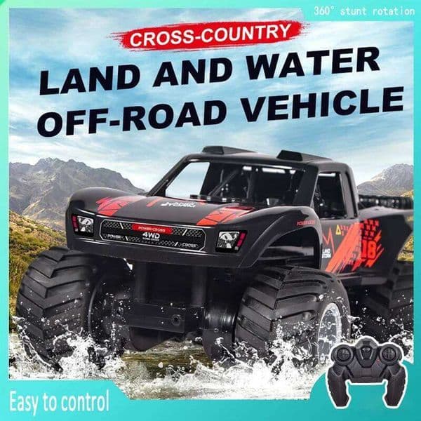 JJRC Q156 4WD 2.4G Amphibious Off-road Climbing Flip Stunt Car Racing All-terrain Waterproof Children's RC Toys Gifts 26Y0516
