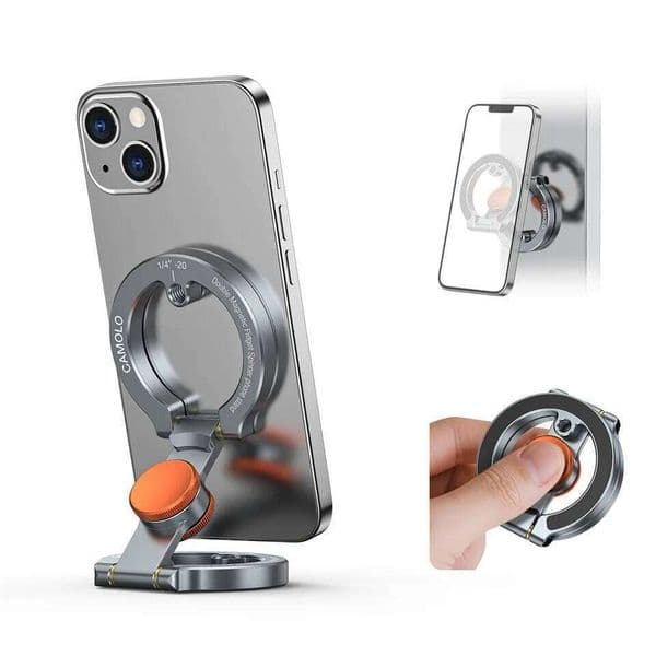 NEW Dual Magnetic Phone Holder with Flexible Spinner Desk & Gym Mount for iPhone 17 16 15 14 Android Magsafe Stress Relief Toy W260516