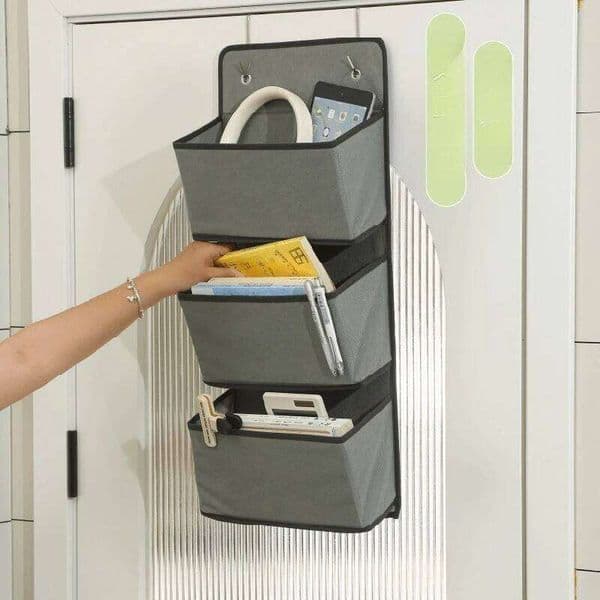 Home door bag foldablefabric miscellaneousdoll storage bagmulti-layer hanging large capacitystorage bagdaily necessities 26W0516 26W0516