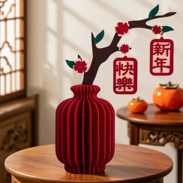 room Luxury Designer Decor Red Gourd Honeycomb Balls Ornaments 2026 Chinese Year Spring Festival Decorative Housewarming Wedding Room Decora 10