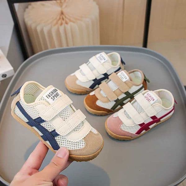 2024 New Childrens Summer Sneakers Boys Girls Soft Sole Non-slip Casual Mesh Breathable Running Shoes Baby Kids Sports ShoesT260516