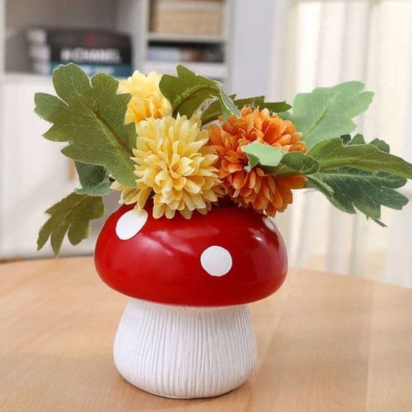 Creative personality mushroom vase home decoration living room ornaments flower arrangement creative hydroponic decorations
