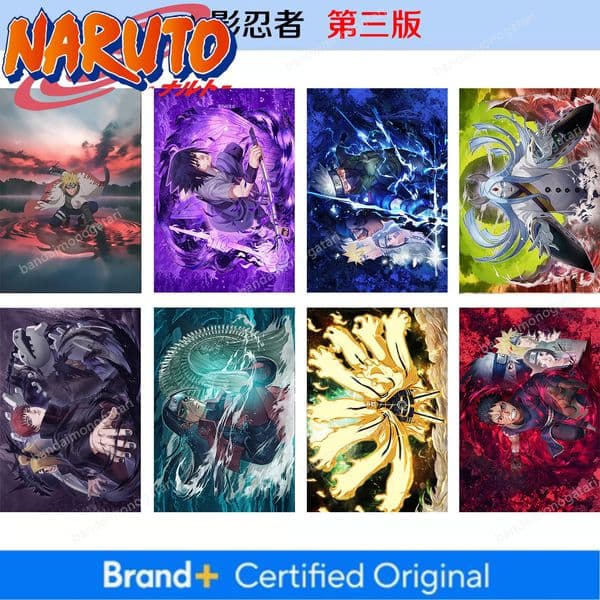 Naruto Wallpaper Naruto posters, 8-piece set, each 42x28.5mm, photo wallpaper/dormitory stickers, wholesale. Hot Sell