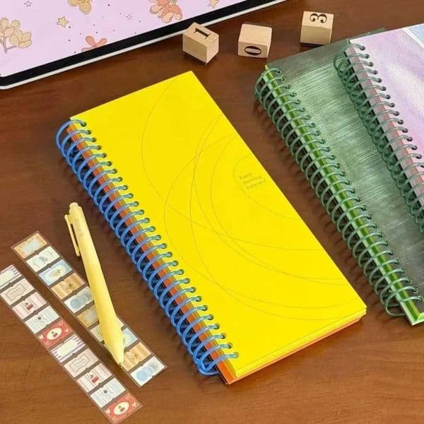 Multi Functional Colorful Coil Notebook Hardcover To Do List Schedule Notebook Blank Inner Page 2026 Planner Gift L260515