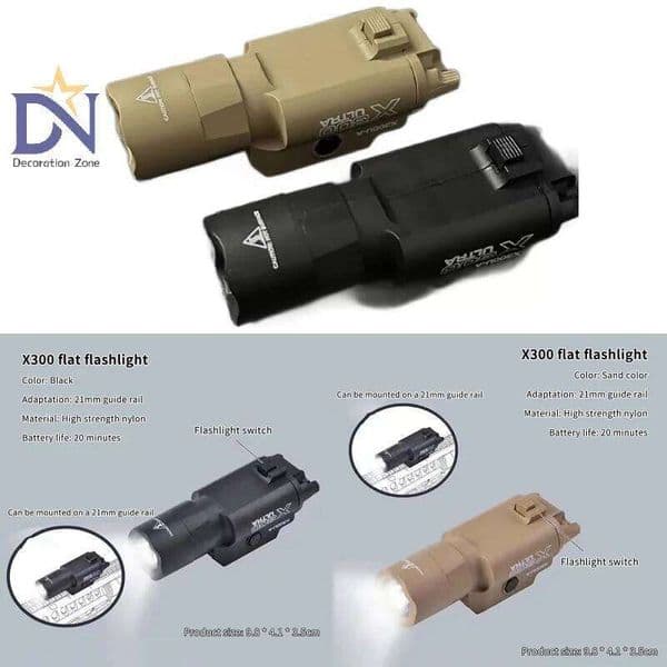 High-power Flashlight X300U-A Multi-Functional Tactical Light Fits 20mm Rail For Toy Airsoft s Hunting CS Matches & Wargames 26W0514