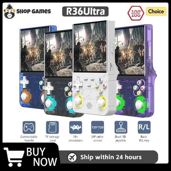 Retro Handheld Video Game Console R36Ultra Linux System 40-inch R36S IPS Screen Portable Pocket Video Player Game friend Gift Z260516