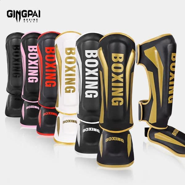 Professional Free Fighting Leg Protector with Foot Back Sanda Boxing Fighting Taekwondo Protective Equipment Adult and Children 260512