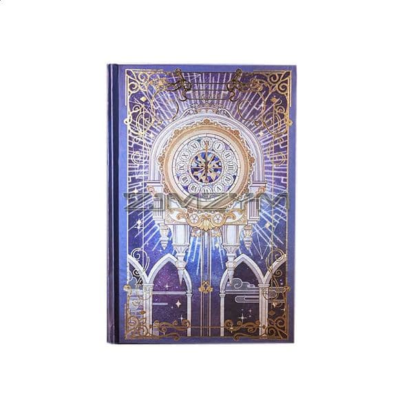 Magic Castle Vintage Colorful Blank Dairy Notebook Journal Illustration Journals Foil Stamping Cover Personal Diary 128 Pages 260515