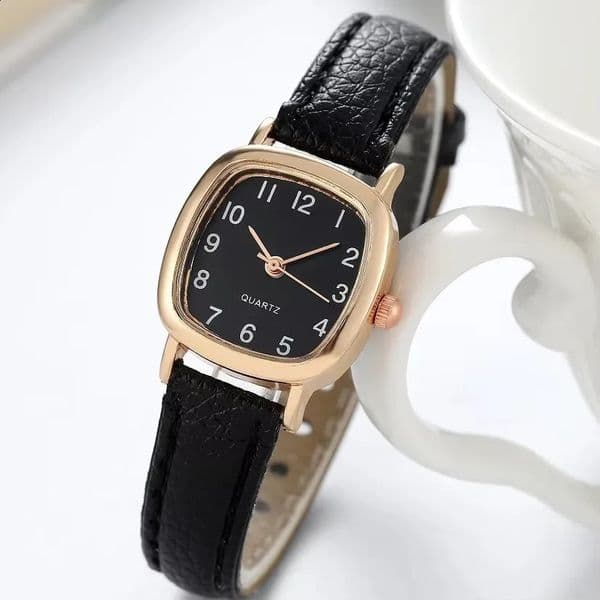 Kegllect Square Women Simple Small Dial Student Watches Vintage Belt Quartz Wristwatch 260516