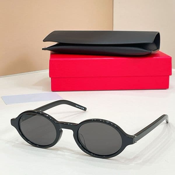 Oval Shaped Womens Sunglasses Designer Women Glasses With Acetate Frame Polyamide Lenses UV400 Protection Top Quality SLM161 With Original Box