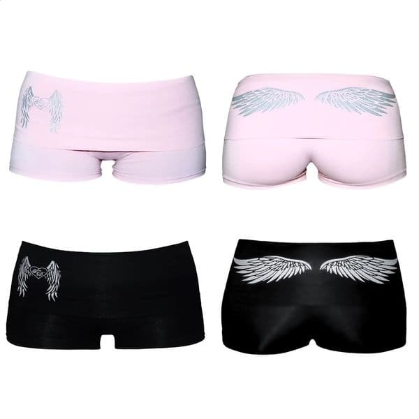 Y2K Retro Millennium 2000s top Womens patterned Printed Shorts Folding Vintage Shorts Stretch Slim Pants Fashion streetwear Emo 260508